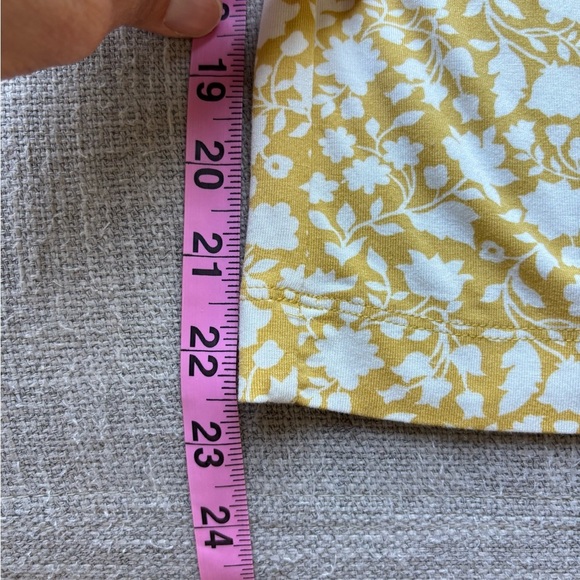 Boden Floral Golden Yellow Romper Feminine Vacation Comfort 4P - Picture 5 of 8